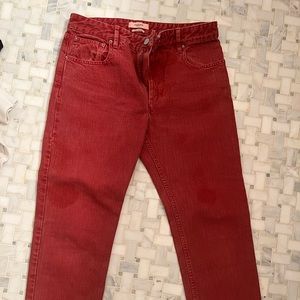Etoile Isabel Marant Red Jeans Size 38